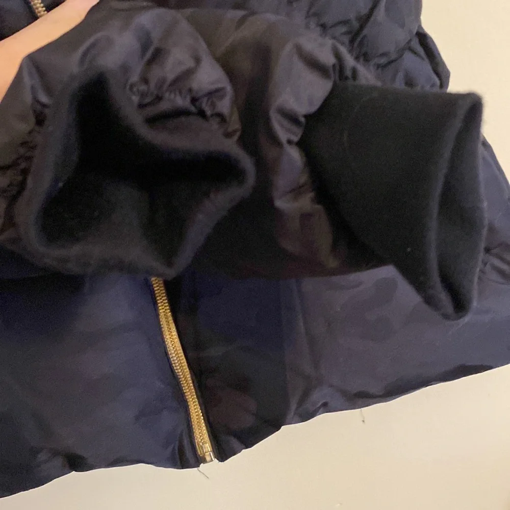 Mackage Black Puffer Jacket with Gold Accents - Picture 3 of 8